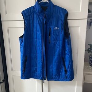 L.L. Bean Men's Primaloft Packaway Vest, Royal Blue.  Xtra large tall